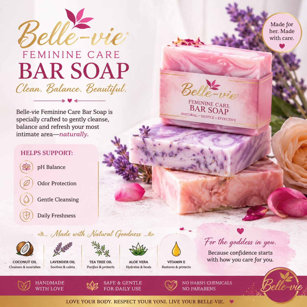 Belle-Vie Feminine Care Soap